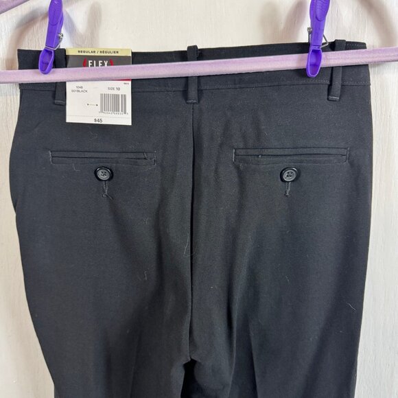Van Heusen Women’s Black Flex Straight-Leg Dress Pants – Size 10 Regular - Picture 7 of 9